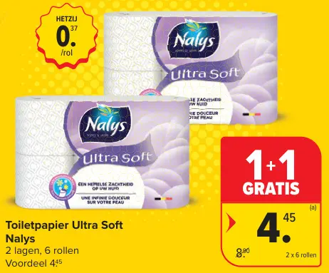 Promotie: Toiletpapier Ultra Soft