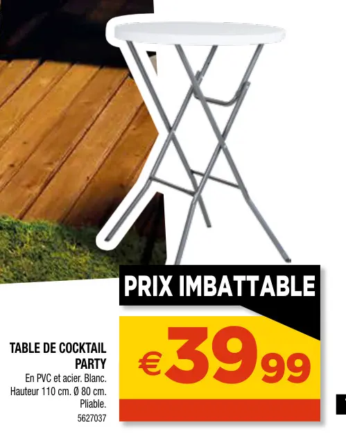 Promotie: Table de cocktail party