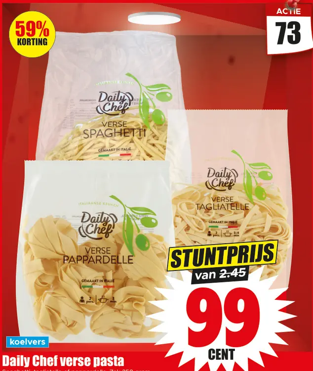 Aanbieding: Verse pasta