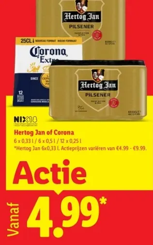 Aanbieding: Hertog Jan or Corona