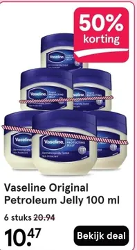 Aanbieding: Vaseline Original Petroleum Jelly
