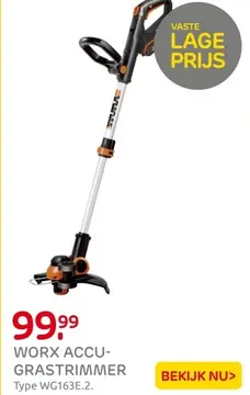 Aanbieding: WORX ACCU-GRASTRIMMER