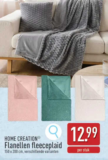 Promotie: Flanellen fleeceplaid