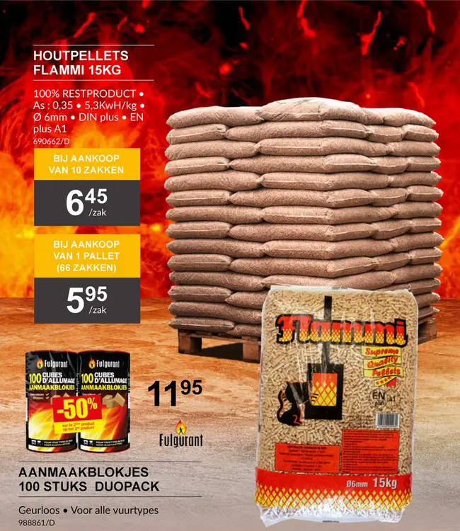 Aanbieding: Houtpellets FLAMMI