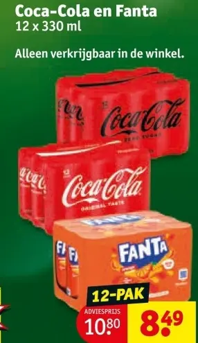 Aanbieding: Coca-Cola en Fanta