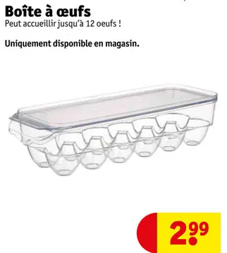 Offre: Boîte à œufs