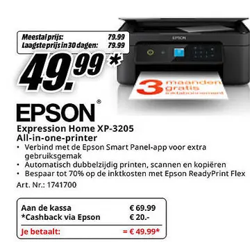 Aanbieding: Expression Home XP-3205 All-in-one-printer