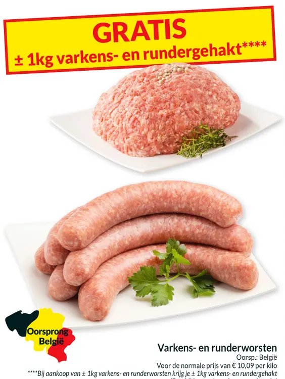 Promotie: Varkens- en runderworsten