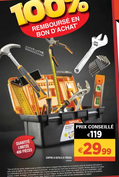 Aanbieding: Coffre à outils