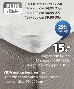 Aanbieding: VIDA matrasbeschermer
