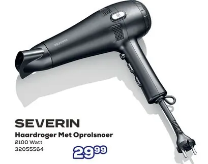 Promotie: Haardroger Met Oprolsnoer