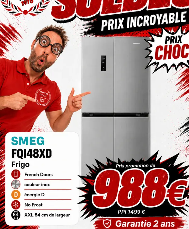 Offre: SMEG FQI48XD Frigo