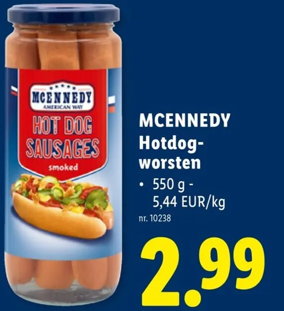 Promotie: Hotdogworsten