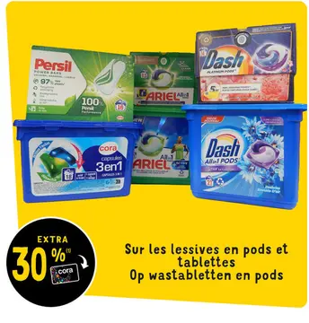 Aanbieding: lessives en pods et tablettes
