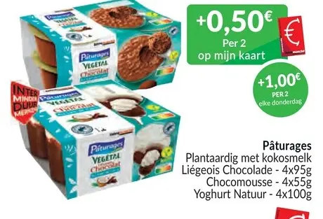 Promotie: Plantaardig met kokosmelk Liégeois Chocolade 