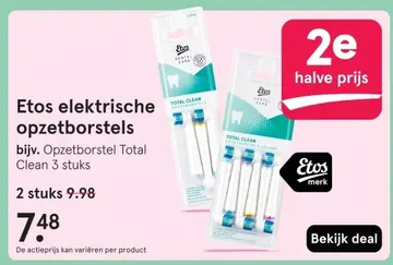 Aanbieding: Etos elektrische opzetborstels