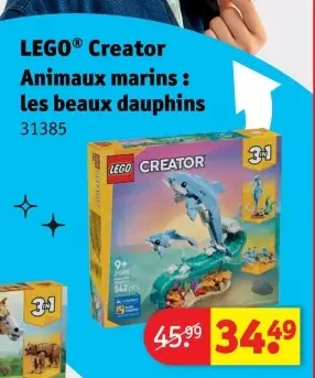 Offre: Creator Animaux marins : les beaux dauphins