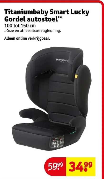 Aanbieding: Titaniumbaby Smart Lucky Gordel autostoel