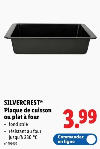 Offre: Plaque de cuisson ou plat à four