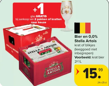 Promotie: Bier en 0,0% Stella Artois