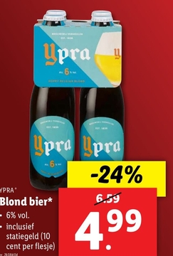 Aanbieding: YPRA Blond bier*