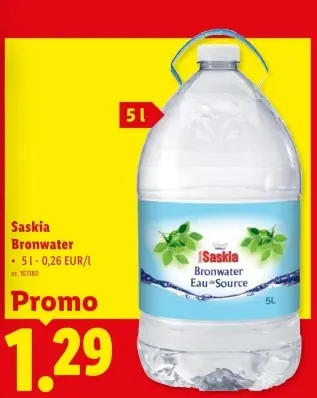 Promotie: Bronwater