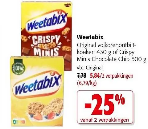 Promotie: Weetabix
