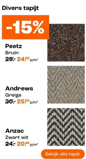Promotie: Divers tapijt