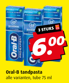 Aanbieding: Oral-B tandpasta