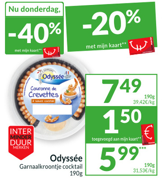 Aanbieding: Odyssée Garnaalkroontje cocktail