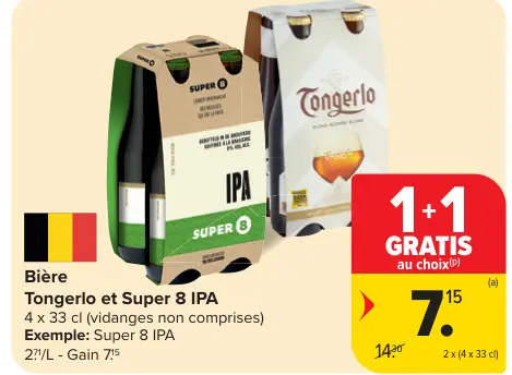 Offre: Bière Tongerlo et Super 8 IPA