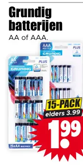 Aanbieding: Grundig batterijen