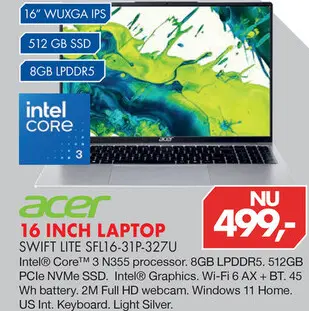 Aanbieding: Acer Laptop