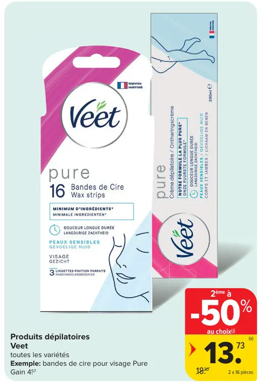 Offre: Produits dépilatoires