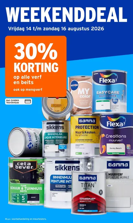Aanbieding: Alle verf en beits