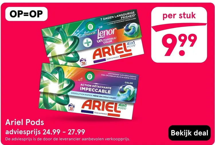 Aanbieding: Pods