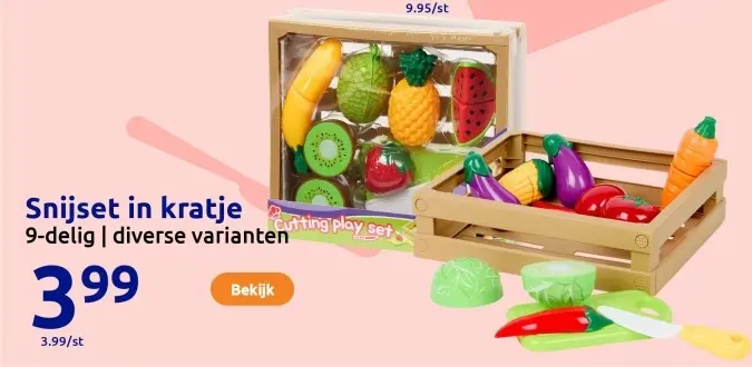 Aanbieding: Snijset in kratje