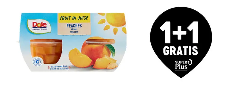Aanbieding: Fruit in juice peaches