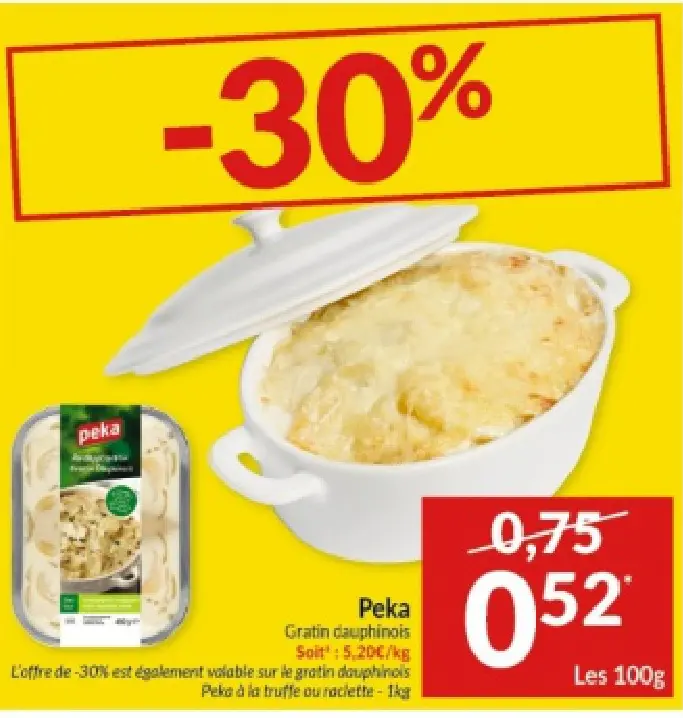 Offre: Gratin dauphinois