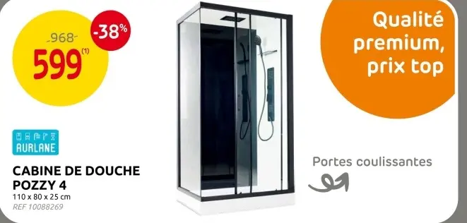 Offre: Cabine de douche pozzy 4