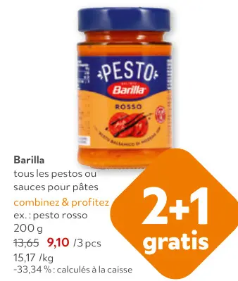 Offre: Pestos ou sauces pour pâtes