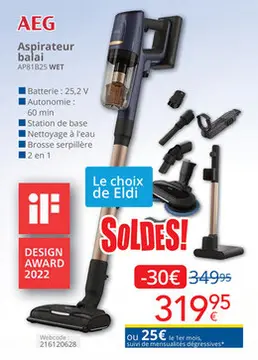Offre: AEG Aspirateur balai