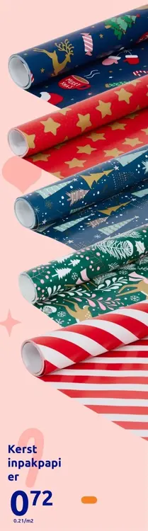 Aanbieding: Kerst inpakpapier