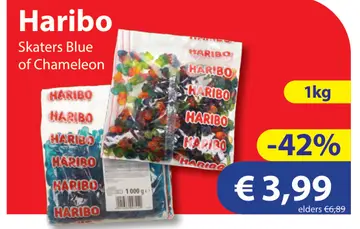 Aanbieding: Haribo Skaters Blue of Chameleon