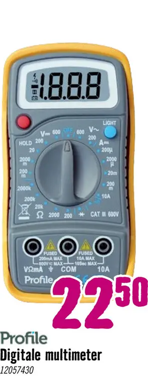 Aanbieding: PROFILE Digitale multimeter basis 600V