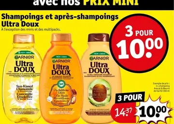 Offre: Shampoings et après-shampoings Ultra Doux