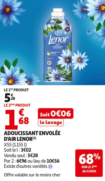 Promotie: Adoucissant envolée d'air