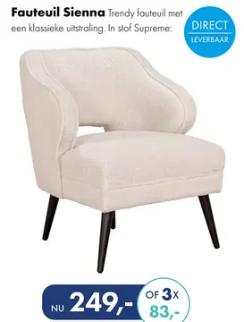 Aanbieding: Sienna fauteuil