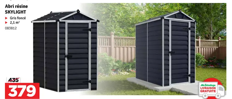 Offre: Abri résine SKYLIGHT