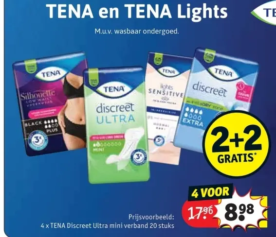 Promotie: TENA en TENA Lights